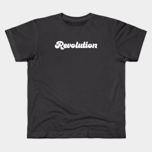 Revolution, white Kids T-Shirt